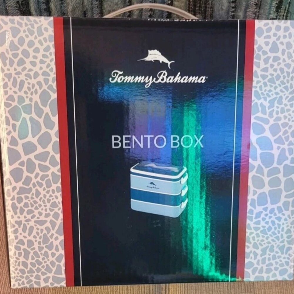 TOMMY BAHAMA Island Life Style JAPANESE STYLE BENTO BOX Cooler Hot Bag NEW
